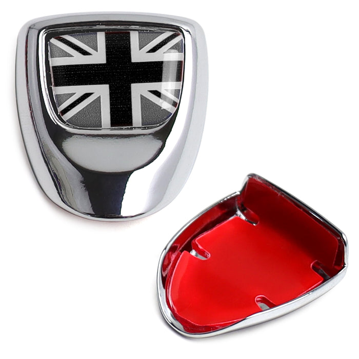 Black/White UK Union Jack Design Engine Start Push Start Cap Cover For Gen3 MINI
