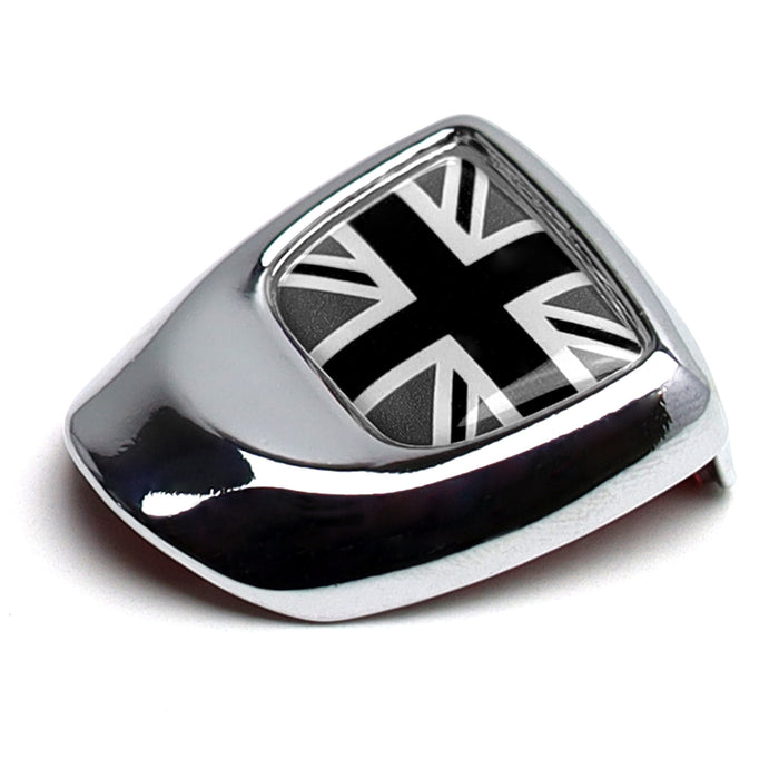 Black/White UK Union Jack Design Engine Start Push Start Cap Cover For Gen3 MINI