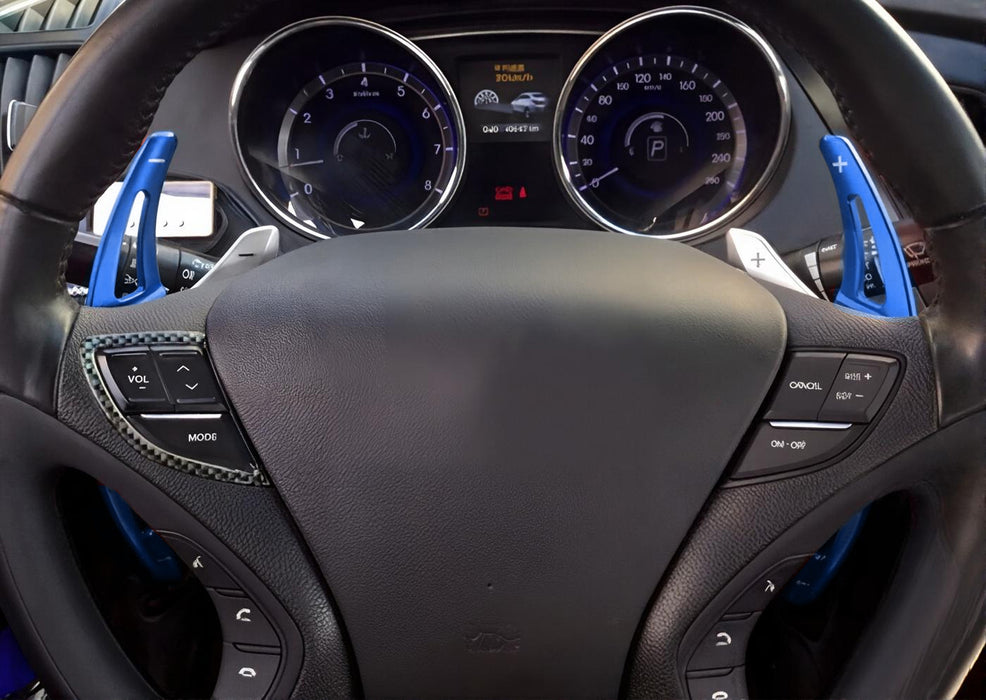 Blue Large Paddle Shift Extension For Hyundai 2011?€?14 Sonata, Kia 2014-16 Forte