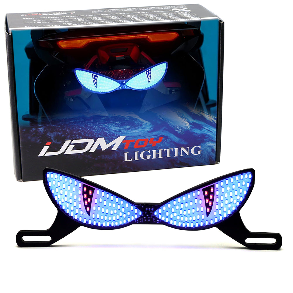 Universal Blue LED Strobe "Owl Eye" Lighting Kit for Motorcycle, ATV, Dirt Bike
