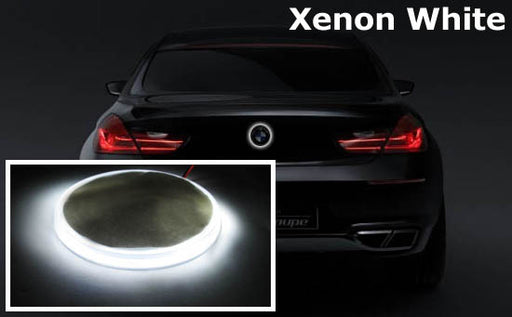 (1) 82mm Xenon White Emblem LED Background Light For BMW 1 3 5 7 Series X3 X5 X6
