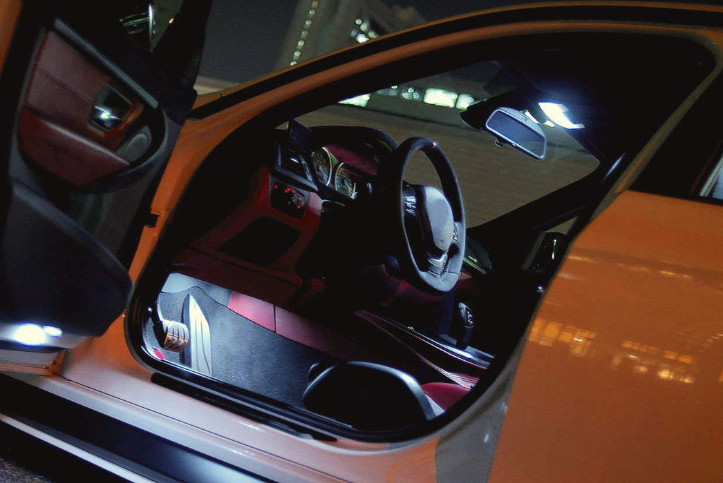 White 50mm Full LED Door Courtesy Footwell Lights For BMW 1 3 4 Series G20 G22