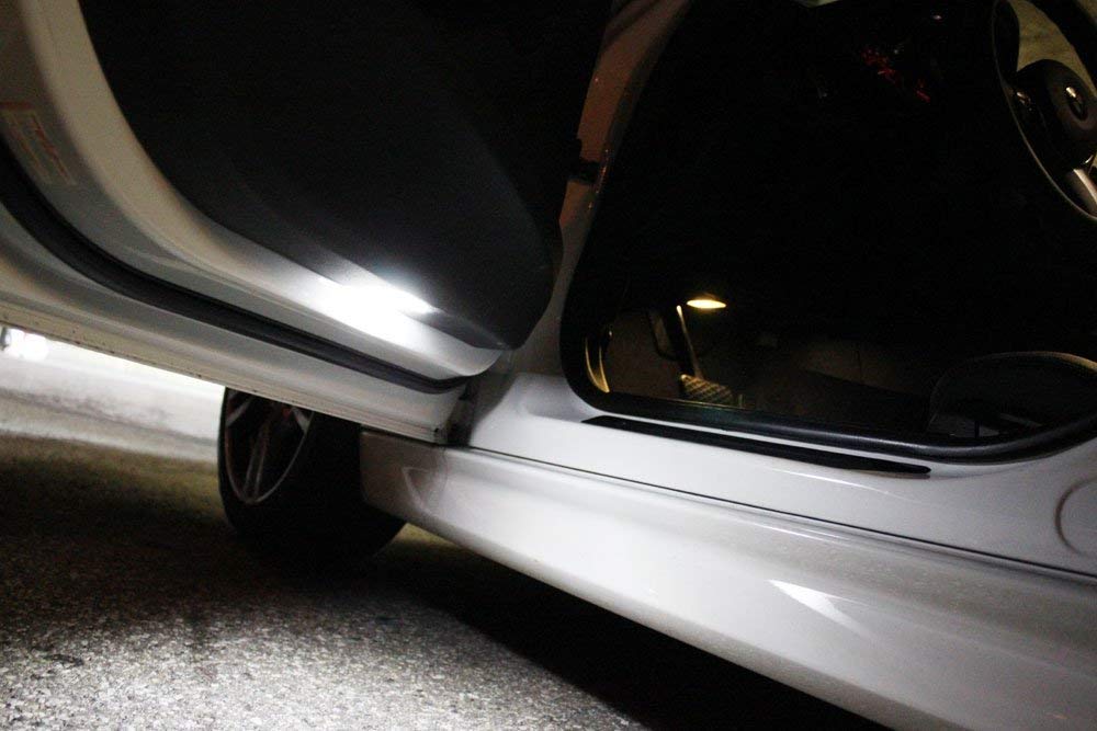 White 50mm Full LED Door Courtesy Footwell Lights For BMW 1 3 4 Series G20 G22