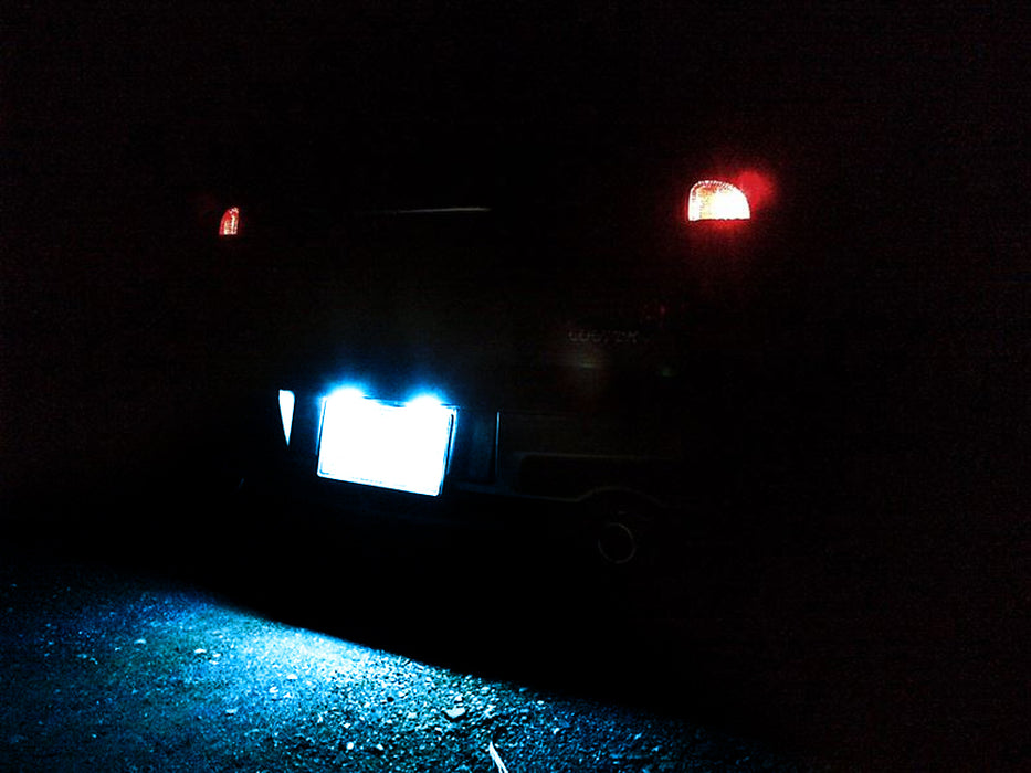 Aqua Ice Blue Full LED License Plate Lights For MINI Clubman Countryman Paceman