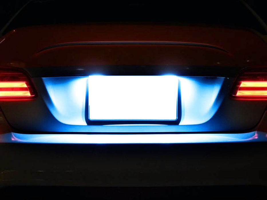 Aqua Ice Blue Full LED License Plate Lights For MINI Clubman Countryman Paceman