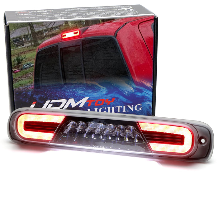 Clear Lens C-Ring LED High Mount Third Brake Light For 1999-06 Silverado/Sierra