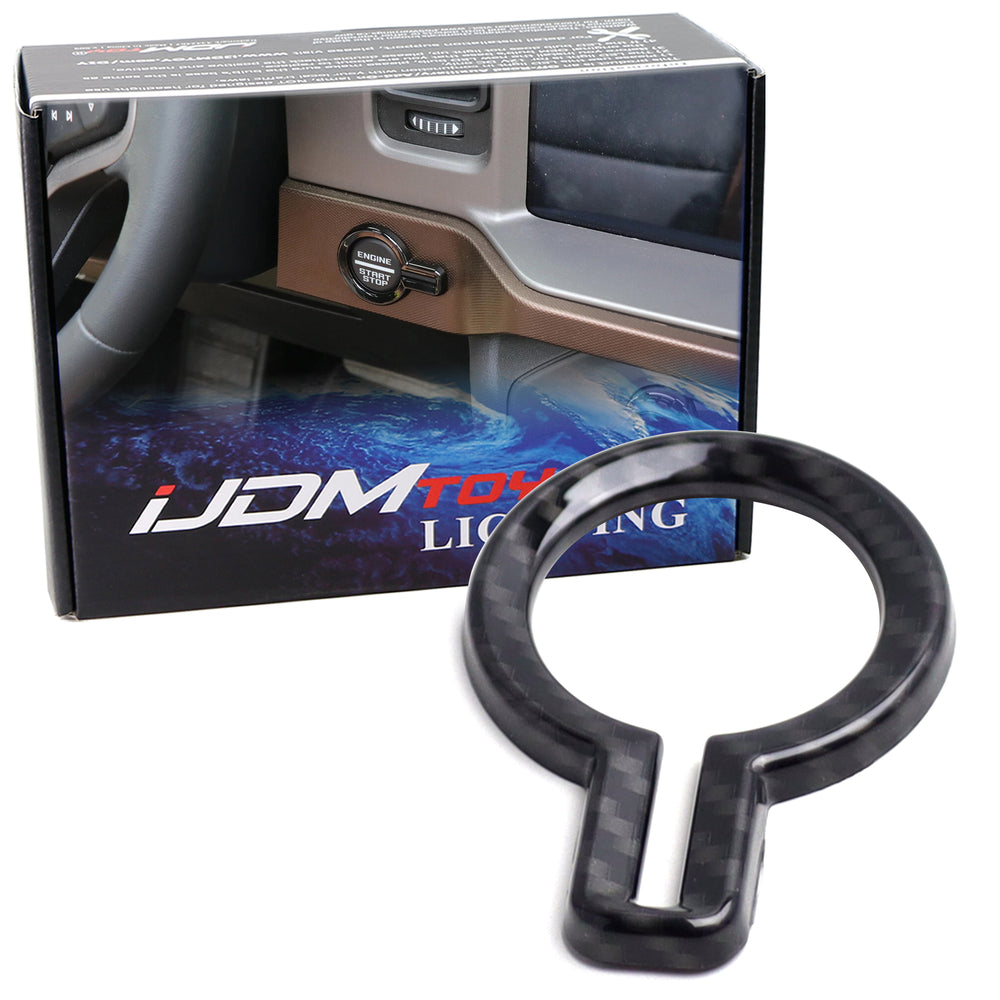 Carbon Fiber Engine Push Start Button Surrounding Trim For Ford 21-up Bronco