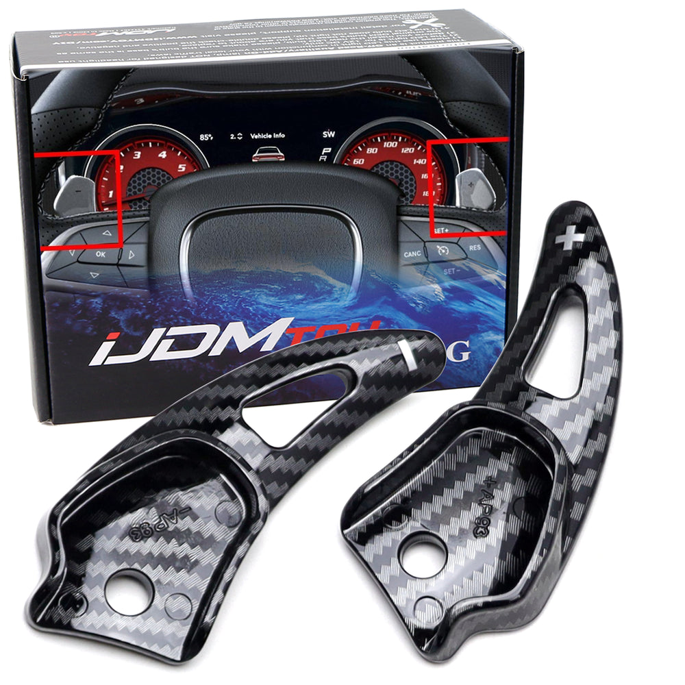 "Carbon" Style Large Paddle Shifters For Challenger Charger Durango SRT/Hellcat