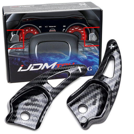 "Carbon" Style Large Paddle Shifters For Challenger Charger Durango SRT/Hellcat