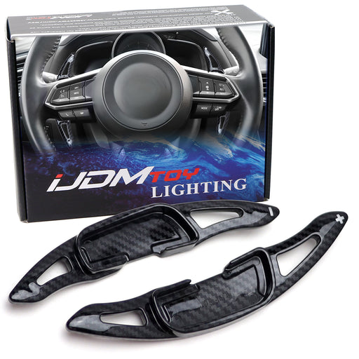 Twill-Weave "Carbon" Steering Wheel Paddle Shifter For Mazda 3 6 CX-3 CX-5 MX-5
