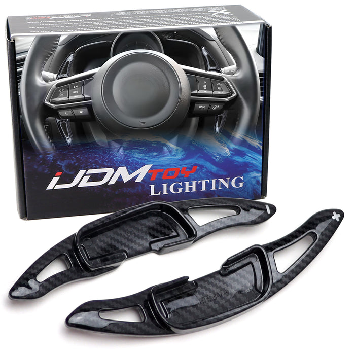 Twill-Weave "Carbon" Steering Wheel Paddle Shifter For Mazda 3 6 CX-3 CX-5 MX-5