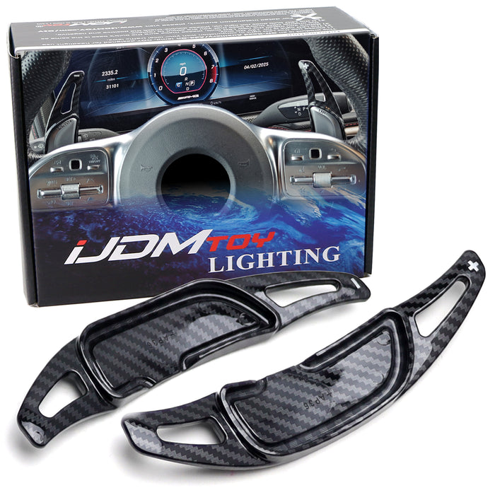 Twill-Weave "Carbon" Paddle Shifters For Mercedes AMG ONLY C E S G CLS 43 53 63