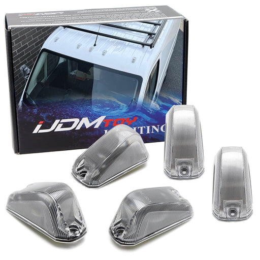 5pc Set Clear Lens Front Cab Roof Marker Lamp Housings For 2014-23 RAM ProMaster