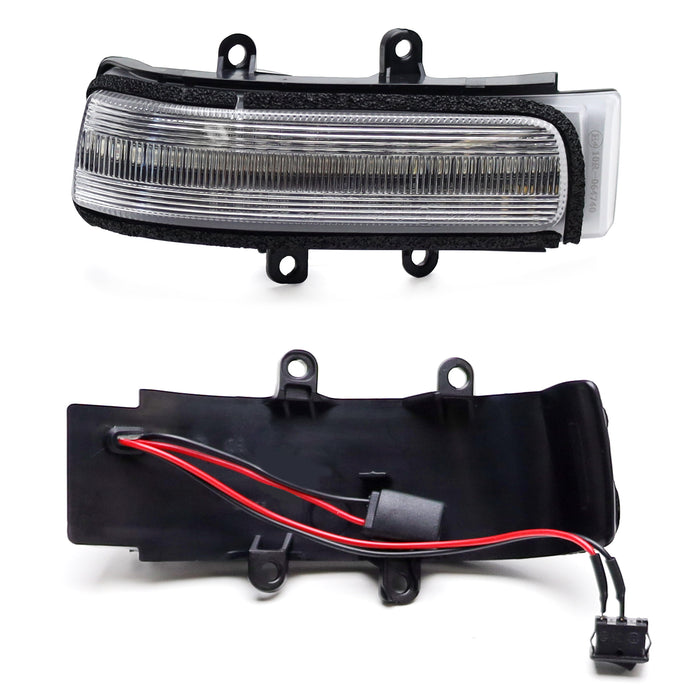 Clear Lens Full LED Sequential Blink Side Mirror Lights For 2010-13 4Runner, etc