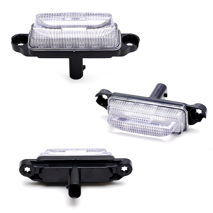 Clear Lens White Full LED Hood Scoop Clearance Marker Lights For 21-up RAM TRX