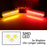 Clear Lens Amber/Red Full LED Front & Rear Side Markers For Chevy 1970-77 Camaro