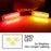 4pc Clear Lens Amber & Red Full LED Strip Side Marker Lights For Infiniti G20