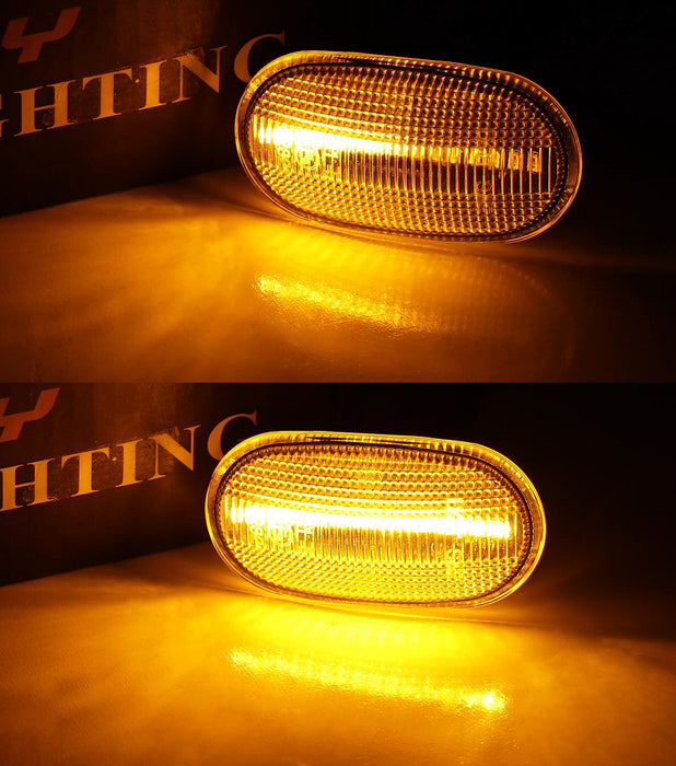Clear Lens Sequential Blink LED Side Markers For JDM Suzuki 2005-12, 18-up Jimny