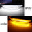 Clear White/Amber Sequential Blink LED Side Markers For 2003-06 Infiniti G35 4d