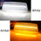 Clear Lens White/Amber LED Fender Side Markers For Kenworth Txxx, Peterbilt 567