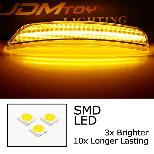 Clear Lens Amber Full LED Front Bumper Side Marker Lights For Dodge 21+ Durango