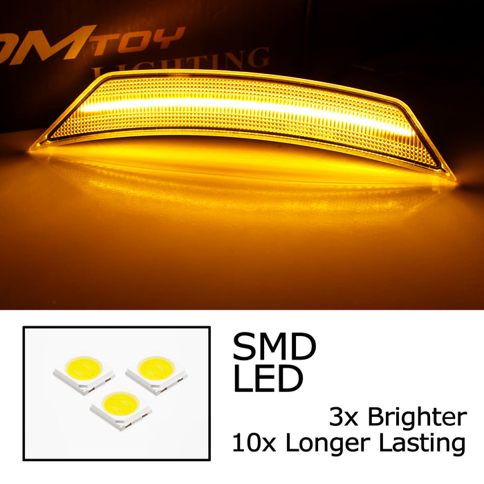 Clear Lens Amber Full LED Side Marker Light Kit For Chevy 2021-up Trailblazer