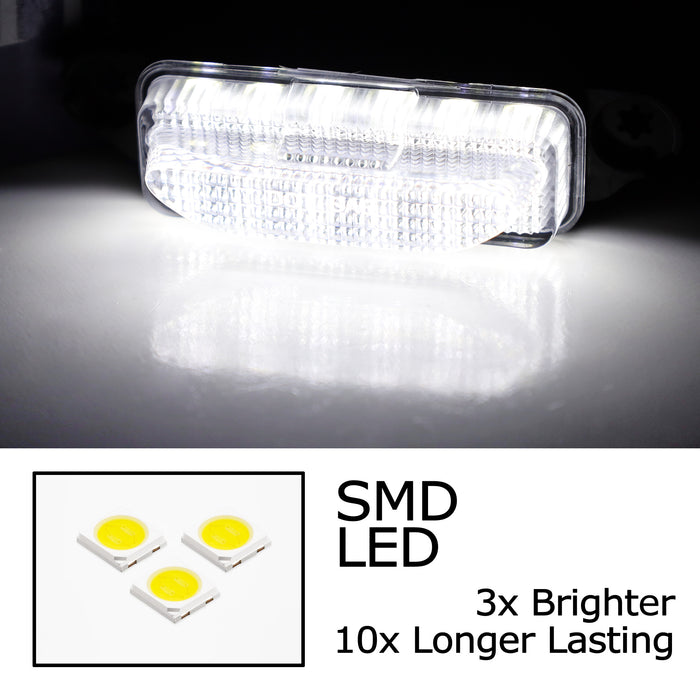 Clear Lens White Full LED Hood Scoop Clearance Marker Lights For 21-up RAM TRX