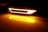 GT-Stype Black-Out Cover Amber LED Front Side Markers For Honda 2016-2021 Civic
