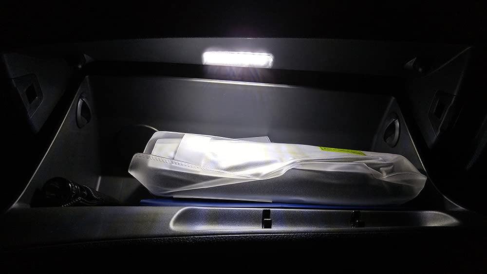 White 18-SMD Full LED Glove Box Compartment Cargo Lights For Volvo S60 XC60 S40