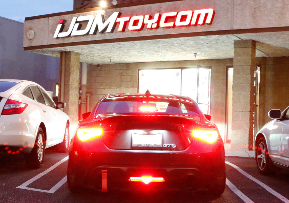 Clear Lens/Red Interior Full LED Rear Fog Light Kit For Scion FRS 86 Subaru BRZ