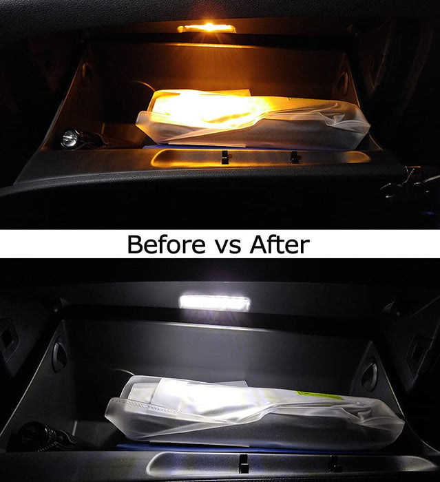 White 18-SMD Full LED Glove Box Compartment Cargo Lights For Volvo S60 XC60 S40