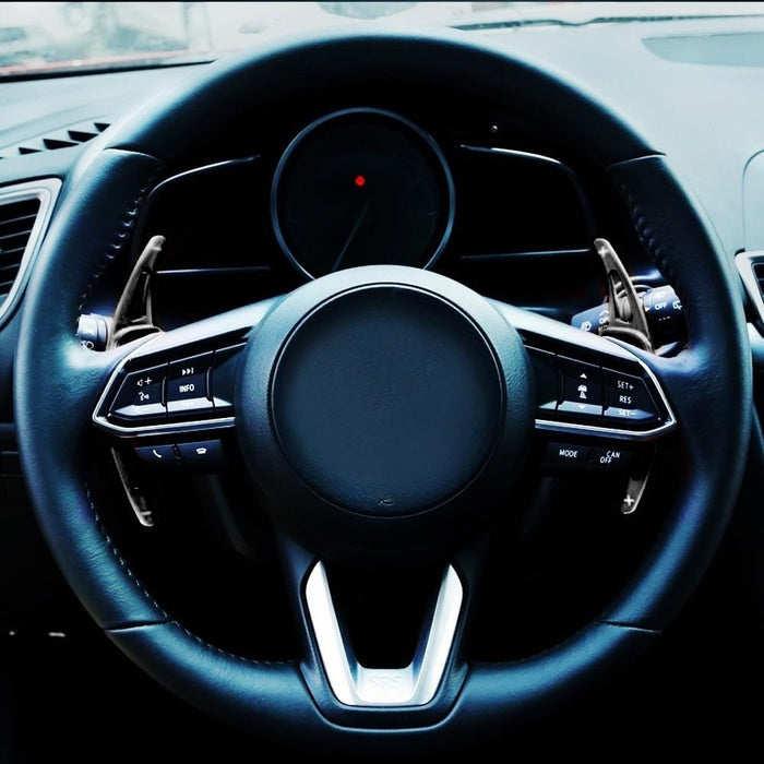 Gloss Black Finish Steering Wheel Paddle Shifter For Mazda 3 6 CX-5 CX3 CX9 MX-5