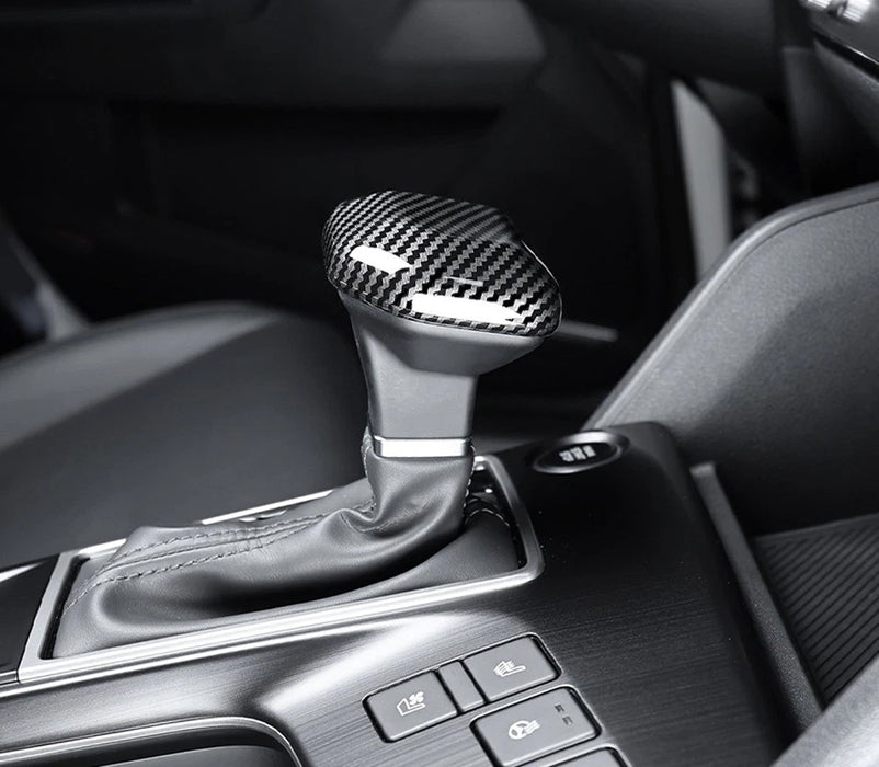 Gloss Black Carbon Fiber Pattern Shift Knob Cover For Kia K5 Sportage Sorento et