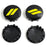 4pc 63mm Yellow //Slash Wheel Center Caps For Dodge Charger Challenger Durango