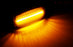 Smoke Lens Front/Rear Amber/Red LED Fender Side Marker Lamps For 2010-18 RAM DRW