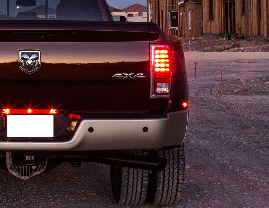 Smoke Lens Front/Rear Amber/Red LED Fender Side Marker Lamps For 2010-18 RAM DRW
