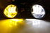White/Yellow Dual Color 20W High Power LED Fog Light Kit For Honda Nissan Subaru