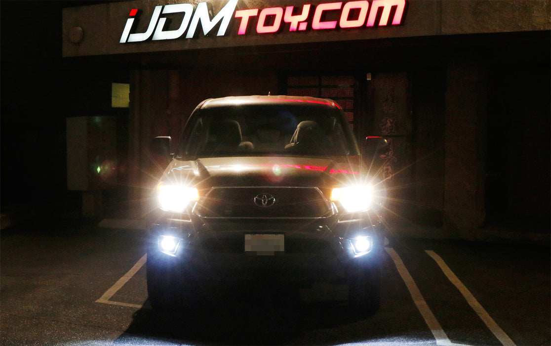 White/Yellow Dual Color 20W High Power LED Fog Light Kit For Honda Nissan Subaru