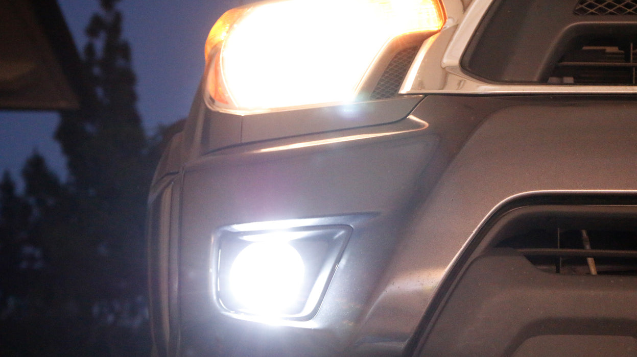 White/Yellow Dual Color 20W High Power LED Fog Light Kit For Honda Nissan Subaru