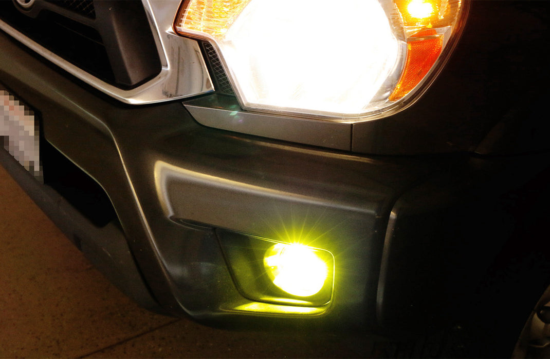 White/Yellow Dual Color 20W High Power LED Fog Light Kit For Honda Nissan Subaru