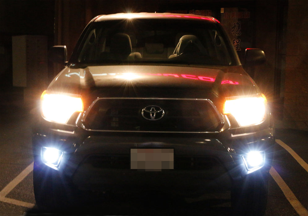White/Yellow Dual Color 20W High Power LED Fog Light Kit For Honda Nissan Subaru