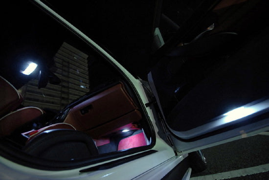 White 18-SMD Full LED Door Courtesy Footwell Lights For Volvo S60 XC60 XC90 S80
