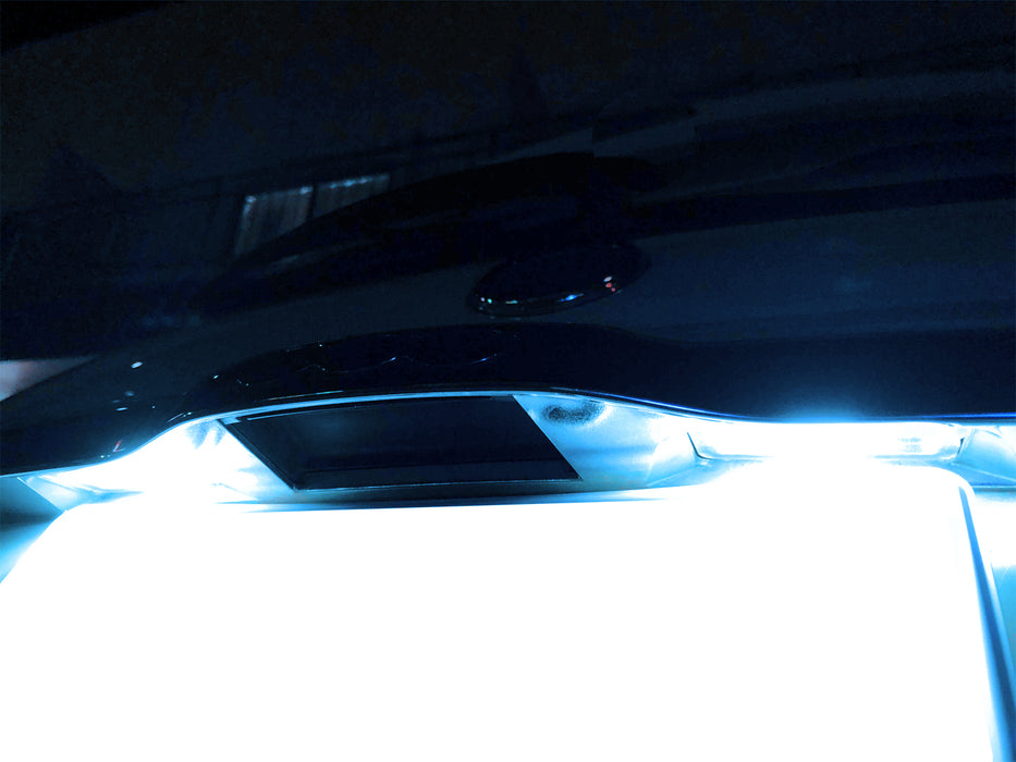 Ice Blue Full LED License Plate Lights For Fiat 500, WK2 Grand Cherokee, Levante
