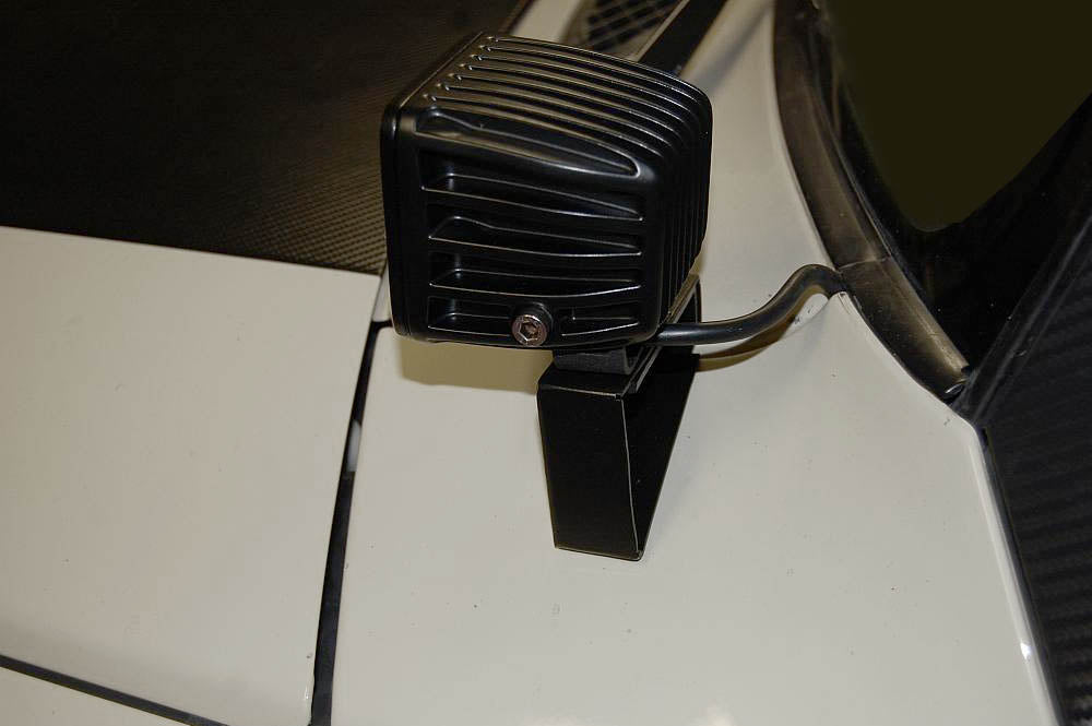 Hood Mount Windshield A-Pillar LED Ditch Light Bracket For Toyota FJ Cruiser