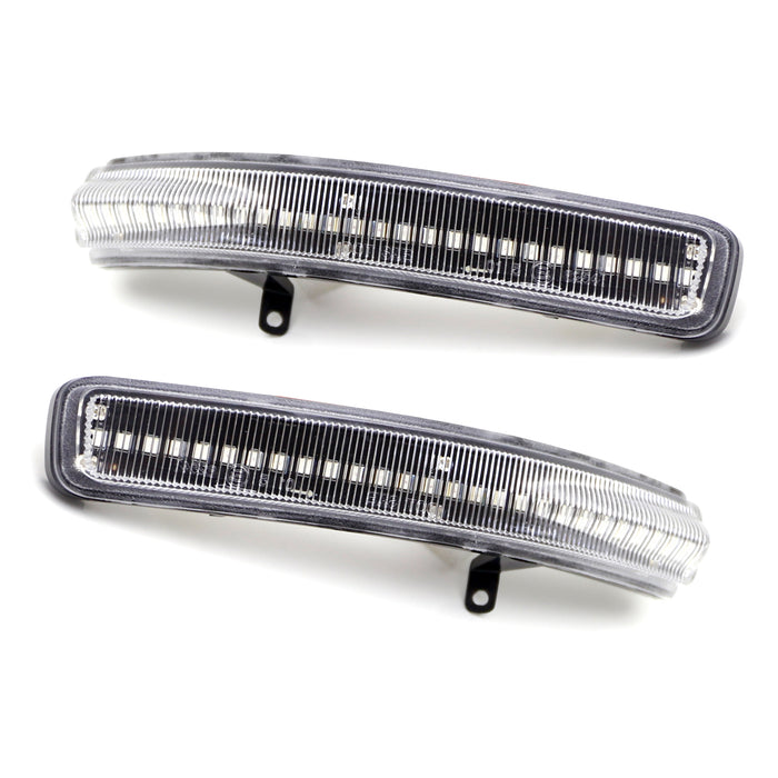 Clear Sequential Blink Full LED Side Mirror Indicator Lightbar For Ford Explorer