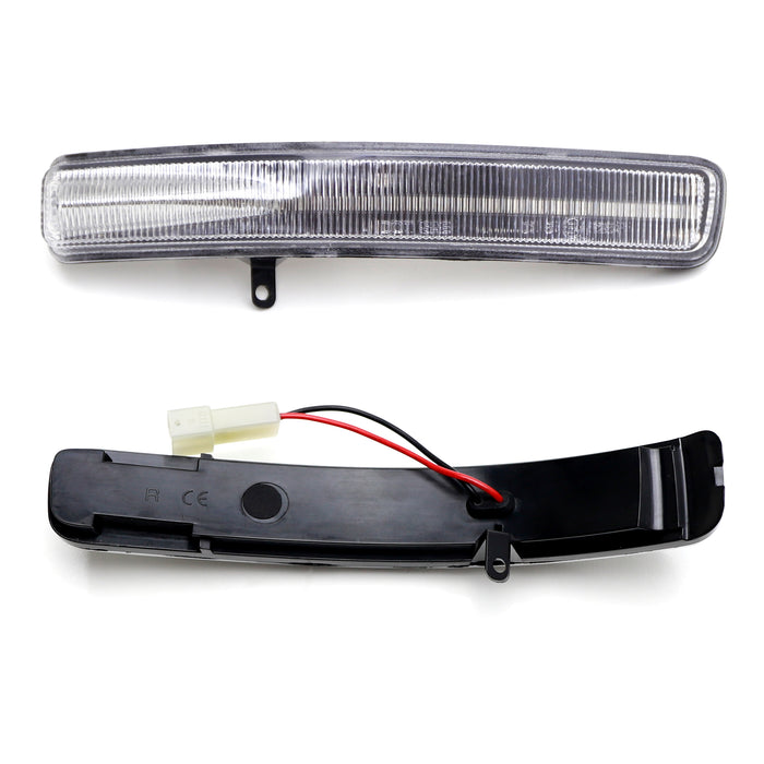 Clear Sequential Blink Full LED Side Mirror Indicator Lightbar For Ford Explorer