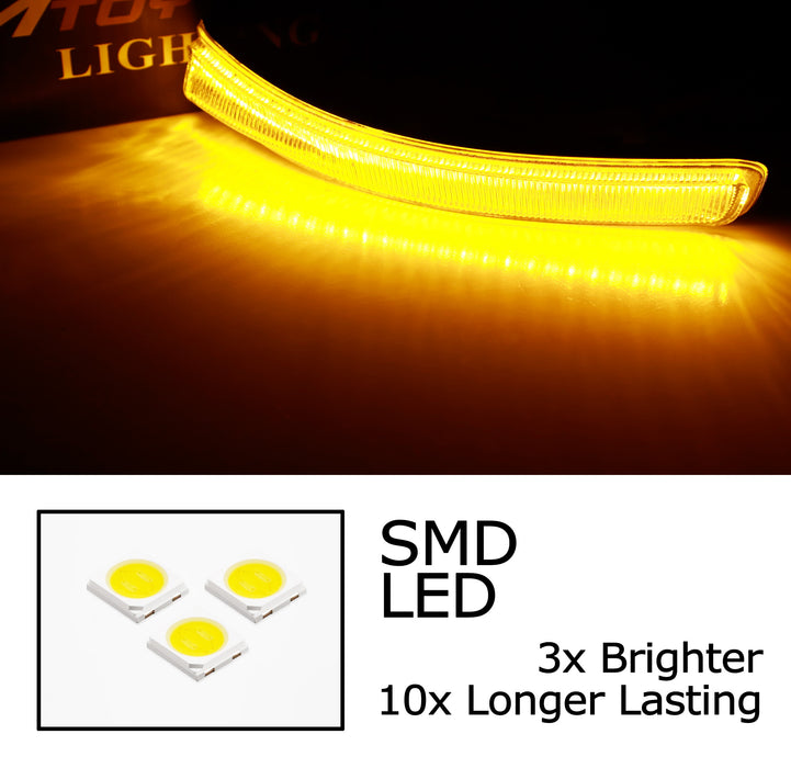 Clear Sequential Blink Full LED Side Mirror Indicator Lightbar For Ford Explorer