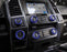 6pc Blue AC Stereo Volume/Tune Trailer Switch Knob Ring Covers For 2016-20 F-150