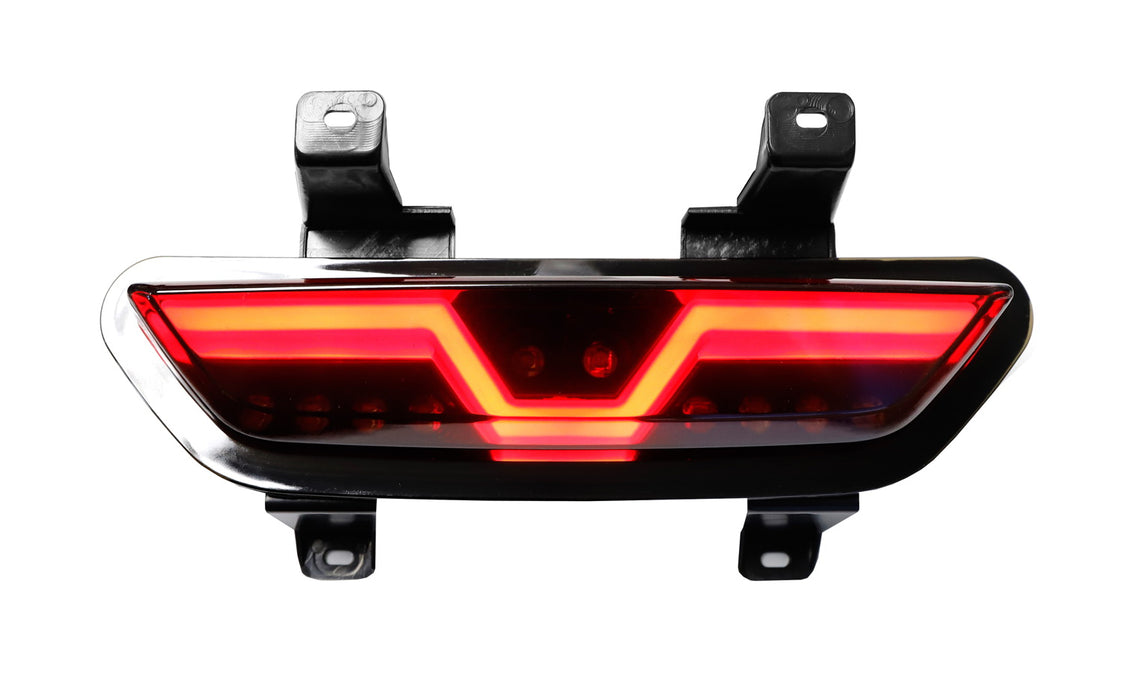 Clear Lens LED Reverse Light/F1 Strobe Rear Fog Lamp For 2015-17 Ford Mustang