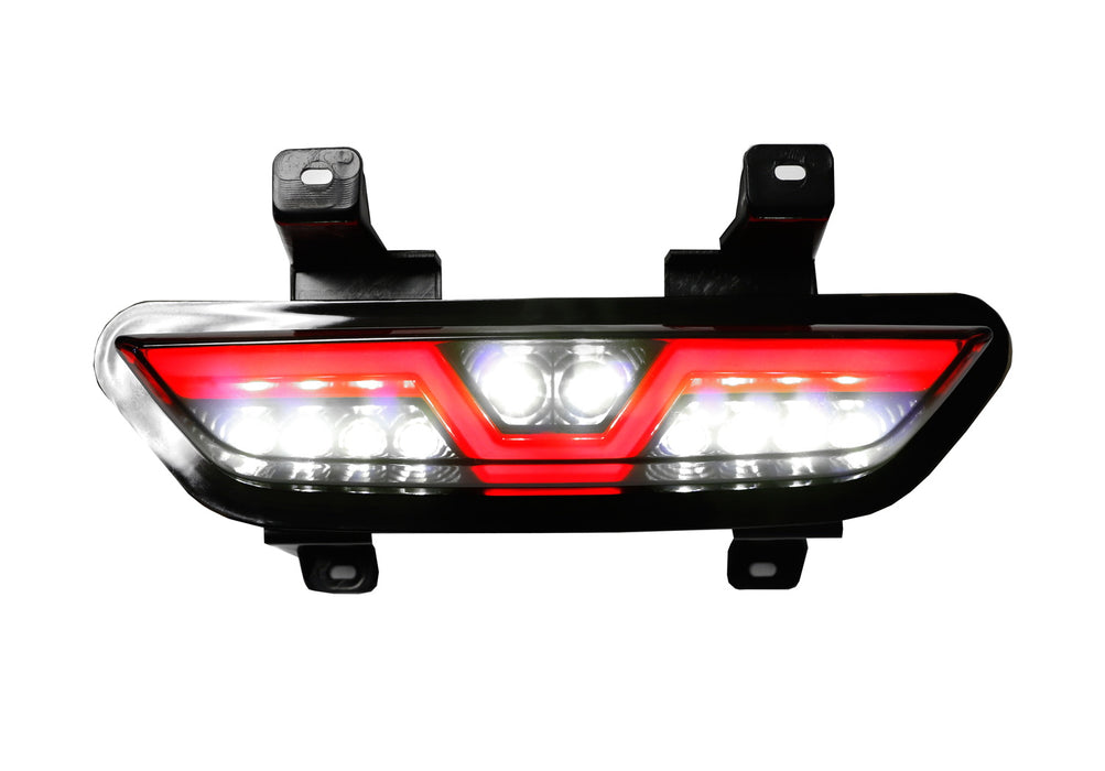 Clear Lens LED Reverse Light/F1 Strobe Rear Fog Lamp For 2015-17 Ford Mustang